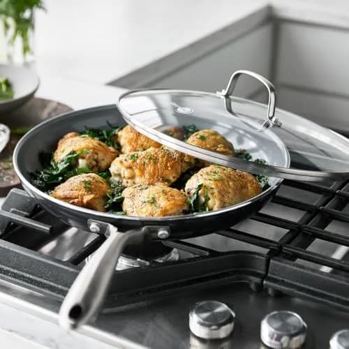 GreenPan Swift 12" Ceramic Nonstick Frying Pan with Lid, Stainless Steel Handle, PFAS-Free, Dishwasher & Oven Safe thumbnail 2