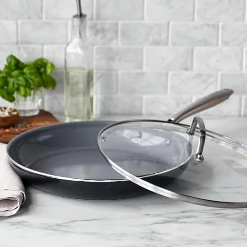 GreenPan Swift 12" Ceramic Nonstick Frying Pan with Lid, Stainless Steel Handle, PFAS-Free, Dishwasher & Oven Safe thumbnail 3