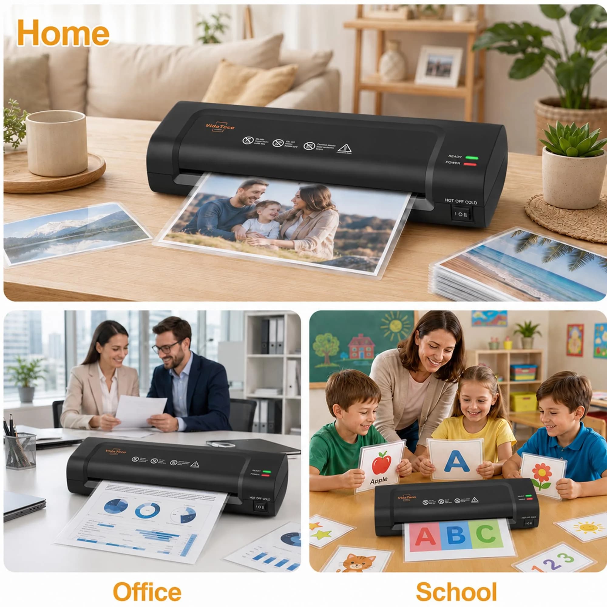 VidaTeco OL260B 9-inch Laminator Machine with 20 Sheets | ETL Certified, 2-Min Warm-up - view 9