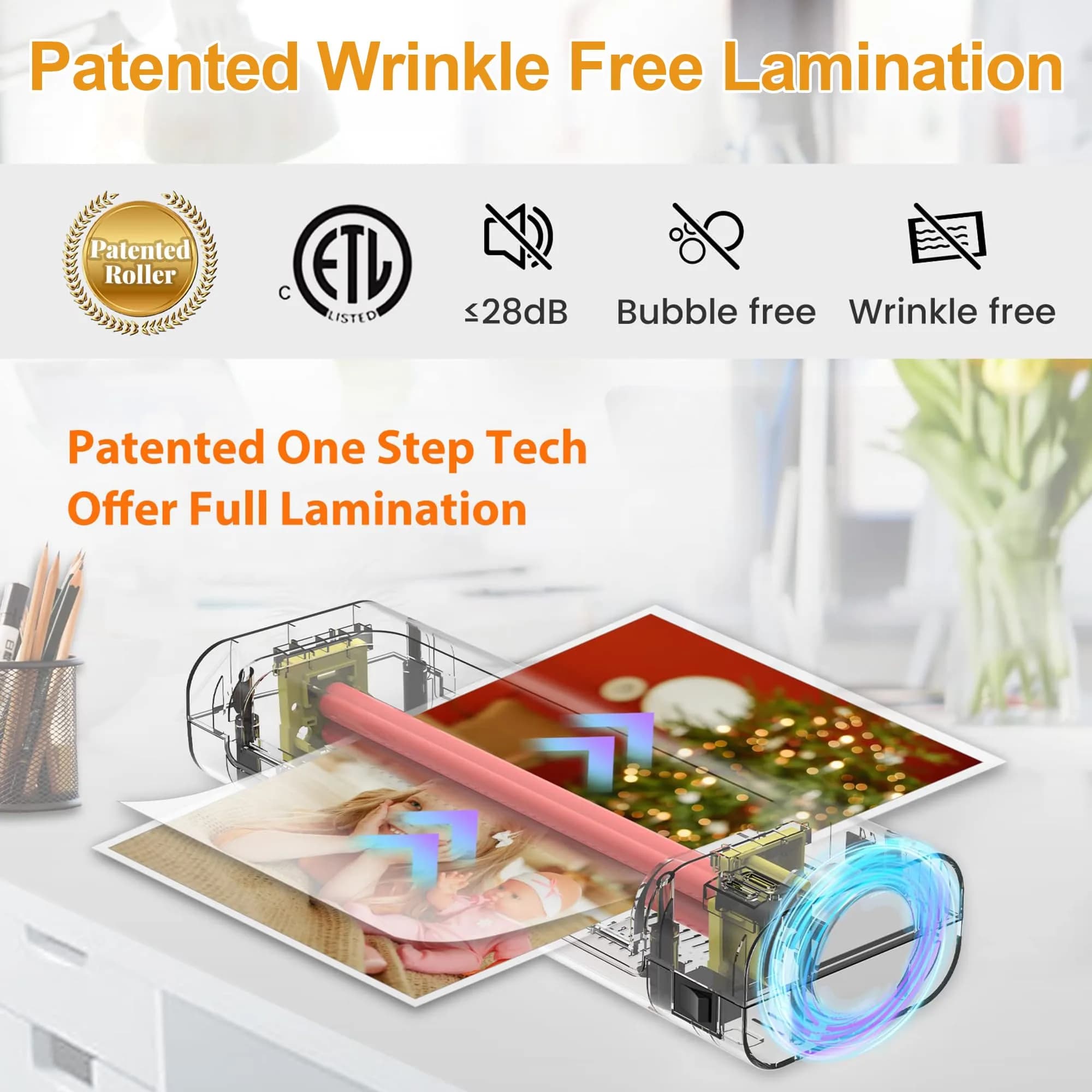 VidaTeco OL260B 9-inch Laminator Machine with 20 Sheets | ETL Certified, 2-Min Warm-up - view 3