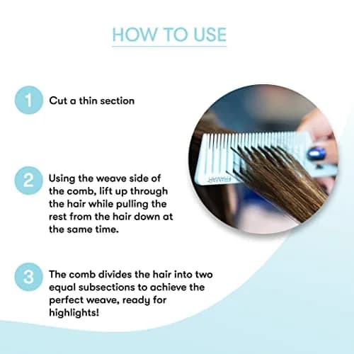 FRAMAR Dreamweaver Highlight Comb Set, Hair Dye Comb – 3 Pack Pastel | Lightweight, Static Free & Durable thumbnail 3