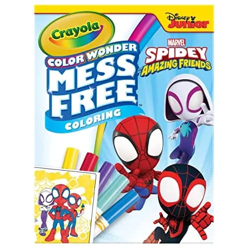 Crayola Spiderman Color Wonder Coloring Set, 23 Piece Set | Mess-Free Coloring Pages & Markers for Toddlers thumbnail 2