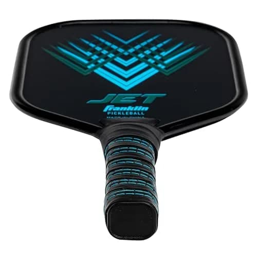 Franklin Sports Jet Pickleball Paddle and Ball Set - 4 Player Aluminum Paddle Set with 4 X-40 Outdoor Pickleballs, Red/Blue, 3.65 lbs thumbnail 7
