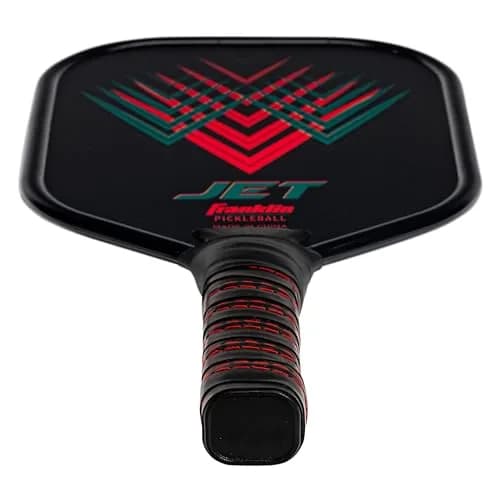 Franklin Sports Jet Pickleball Paddle and Ball Set - 4 Player Aluminum Paddle Set with 4 X-40 Outdoor Pickleballs, Red/Blue, 3.65 lbs thumbnail 9