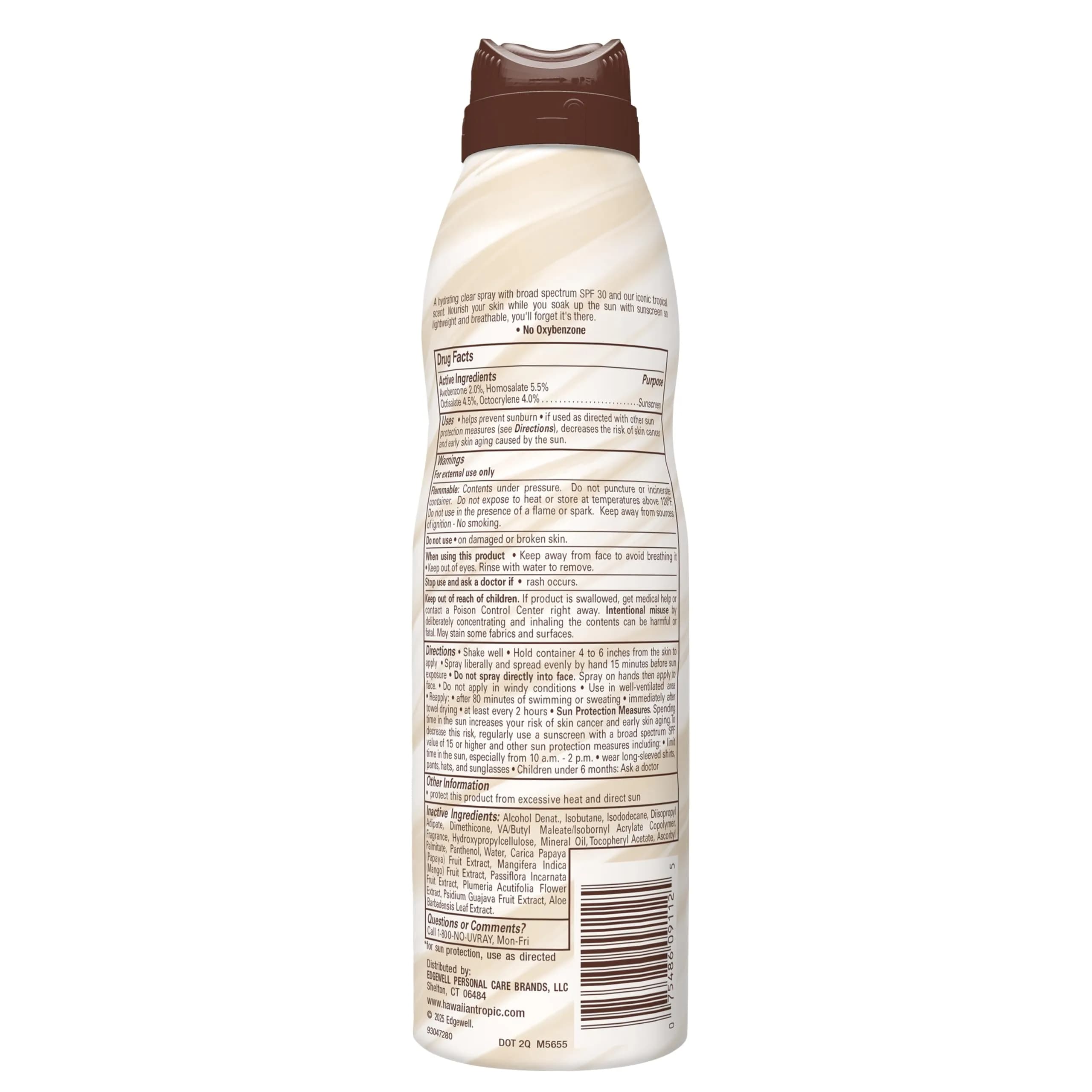Hawaiian Tropic Weightless Hydration SPF 30 Sunscreen Spray 354ml (12 Fl Oz) | Broad Spectrum UVA/UVB Protection - view 7