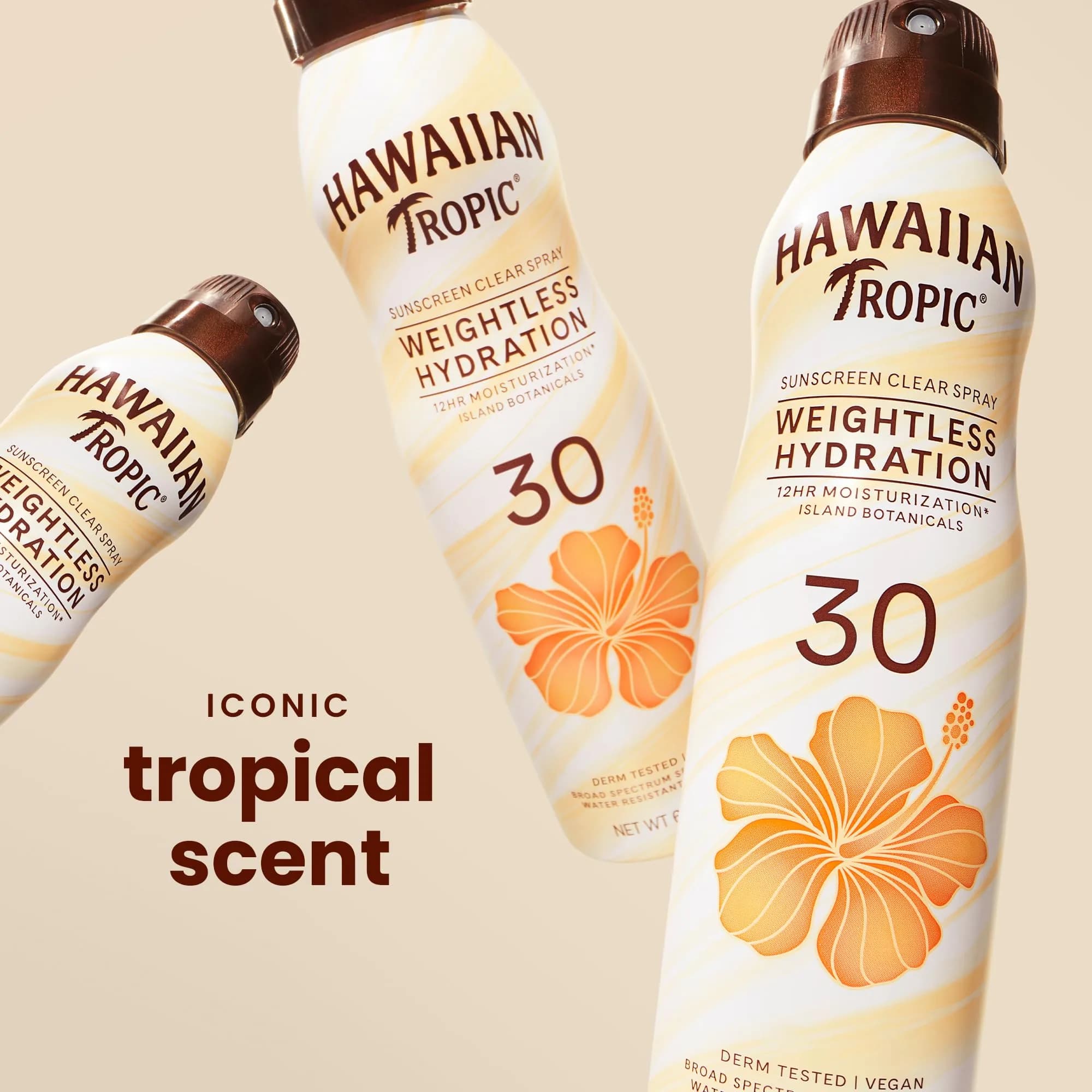 Hawaiian Tropic Weightless Hydration SPF 30 Sunscreen Spray 354ml (12 Fl Oz) | Broad Spectrum UVA/UVB Protection - view 2