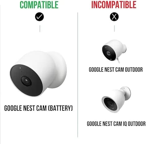 Wasserstein Anti-Theft Mount for Google Nest Cam (Battery) - White | Secure Outdoor Camera Mount thumbnail 7
