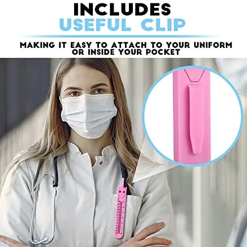 Frienda 2 Pieces Stainless Steel EKG Calipers Medical Caliper, Blue, Pink | Durable, Portable, Long-Lasting thumbnail 5