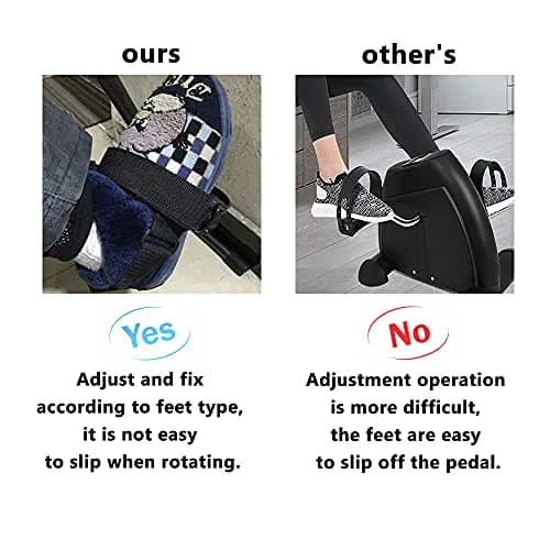 MESINURS Under Desk Bike Pedal Straps - Bicycle Foot Fixed Brace for Elderly & Disabled Leg Training, 2 PCS thumbnail 5