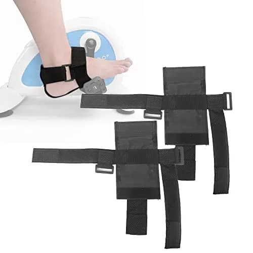 MESINURS Under Desk Bike Pedal Straps - Bicycle Foot Fixed Brace for Elderly & Disabled Leg Training, 2 PCS thumbnail 1
