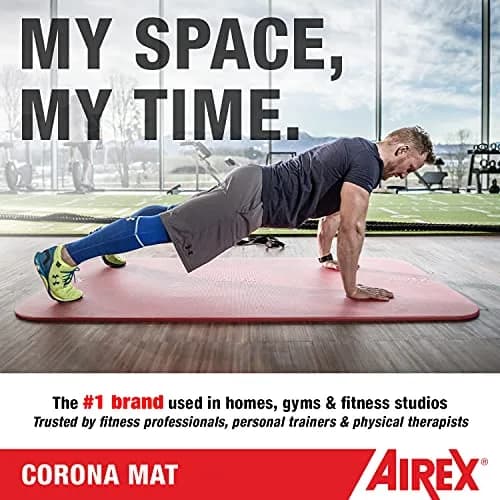 AIREX Corona 200 Premium Exercise Mat for Yoga, Physical Therapy, Rehabilitation, Balance & Stability Exercises, Pilates, Aerobics 78" x 39" | Soft, Durable Foam thumbnail 5