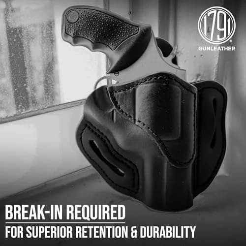 1791 Gunleather K-Frame Holster Fits 2.75" Barrel GP100, S&W 686, Model 66 | American Leather, Concealed OWB Carry thumbnail 6