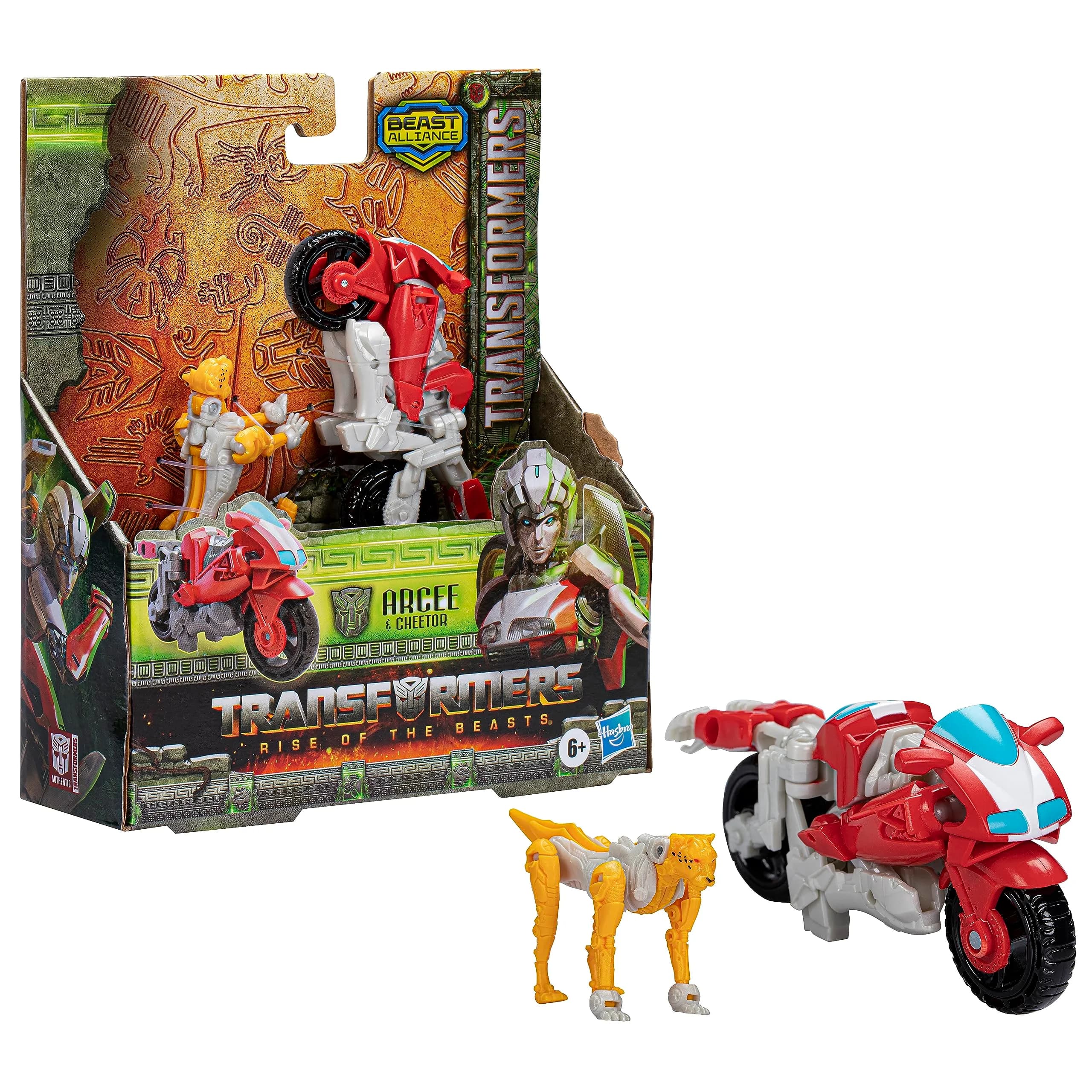 Transformers Rise of the Beasts Beast Alliance 2-Pack Arcee & Cheetor Toys, 5-inch | Epic Movie-Inspired Battle Set for Kids 6+ — Multicolor