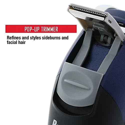 Barbasol Rechargeable Electric Wet and Dry Rotary Shaver with Pop Up Trimmer | 60 Min Shave Time thumbnail 4