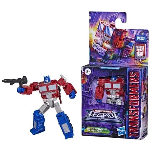 Transformers Generations Legacy Core Optimus Prime Action Figure 8.9cm (3.5-inch) | G1-Inspired Robot Toy thumbnail 5