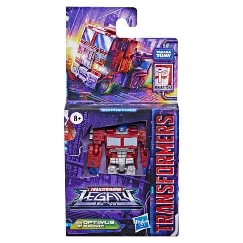 Transformers Generations Legacy Core Optimus Prime Action Figure 8.9cm (3.5-inch) | G1-Inspired Robot Toy thumbnail 2