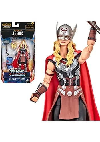 Marvel Legends Series Thor: Love and Thunder Mighty Thor Action Figure 6-inch Collectible Toy, 4 Accessories, 1 Build-A-Figure Part thumbnail 4