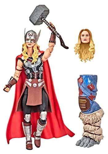 Marvel Legends Series Thor: Love and Thunder Mighty Thor Action Figure 6-inch Collectible Toy, 4 Accessories, 1 Build-A-Figure Part thumbnail 3