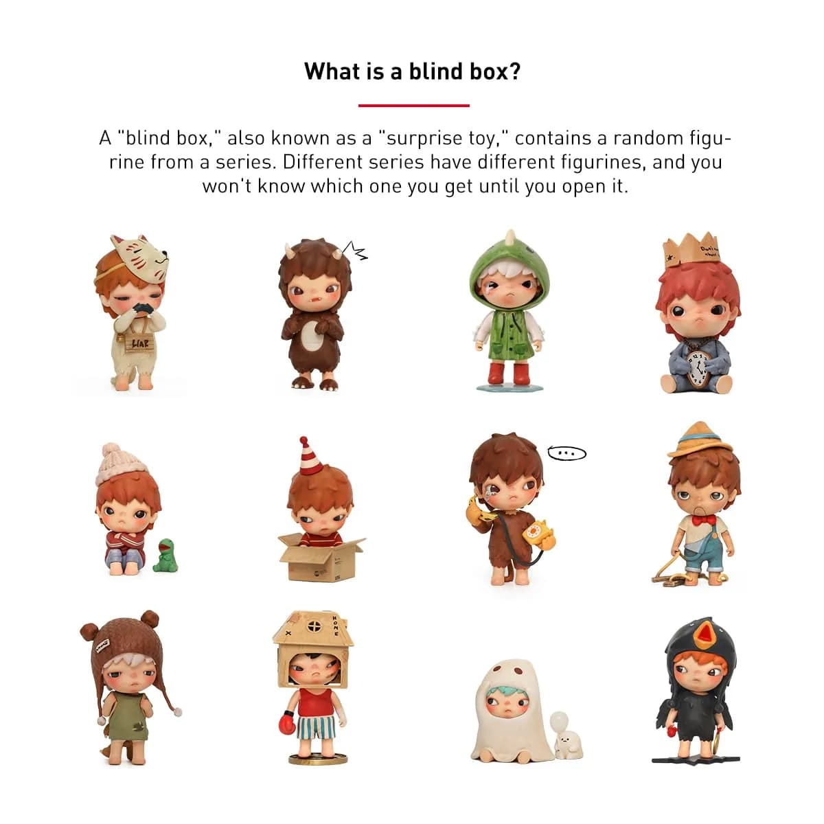 POP MART Hirono The Other One Blind Box Figure 6.6-9.2cm (2.6-3.62in) | ASTM-Tested Non-Toxic Toy - view 7