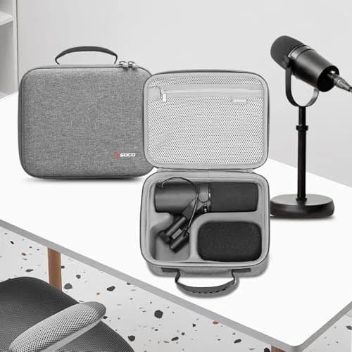 RLSOCO Hard Case Compatible With Shure MV7+ / MV7X / MV6 / MV7 / MV7i & SM7B / SM7dB - Grey | Durable & Water-Resistant thumbnail 8