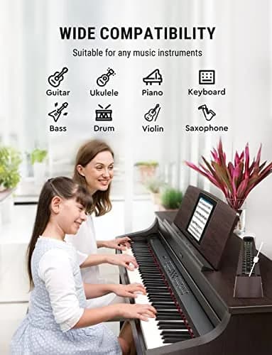 LINRAX M2 Mechanical Metronome for Piano Guitar Bass Ukulele Drum Violin Cello Saxophone Trumpet and Other Musical Instruments, Track Tempo and Beat, Loud Sound, High Precision, Wood Grain (0.52 kg / 1.15 lb) thumbnail 6