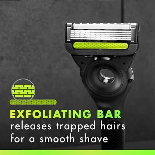 Gillette Labs Razor for Men, Handle + 4 Refills | Exfoliating & Magnetic Stand thumbnail 6
