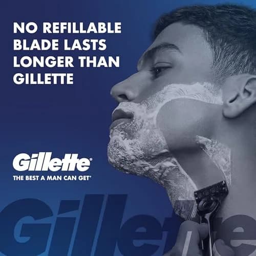 Gillette Labs Razor for Men, Handle + 4 Refills | Exfoliating & Magnetic Stand thumbnail 2