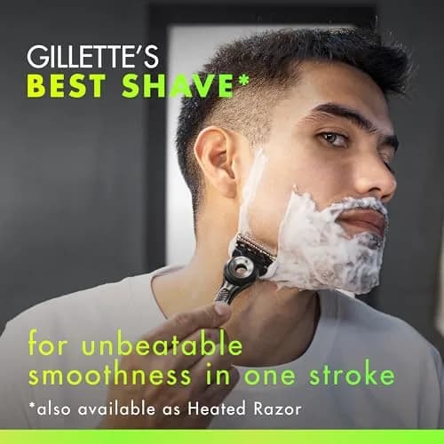 Gillette Labs Razor for Men, Handle + 4 Refills | Exfoliating & Magnetic Stand thumbnail 3