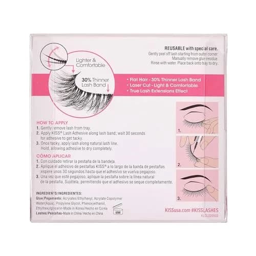 KISS Lash Couture LuXtensions Velvet False Eyelashes | 12mm, 1 Pair Strip Lashes thumbnail 9