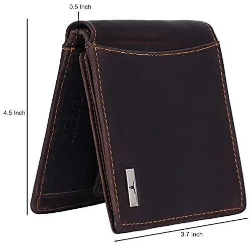 URBAN FOREST Oliver Leather Wallet for Men, Vintage Brown, RFID Protected | 13cm x 11.4cm x 1.27cm thumbnail 6