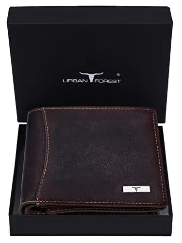 URBAN FOREST Oliver Leather Wallet for Men, Vintage Brown, RFID Protected | 13cm x 11.4cm x 1.27cm thumbnail 2