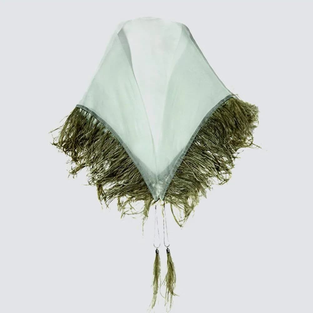 YEQIN Natural Soft Ostrich Feather Fringe Trim 2 Yards (6 ft) | Dark Green Craft Ribbon for Sewing & Decor - view 5