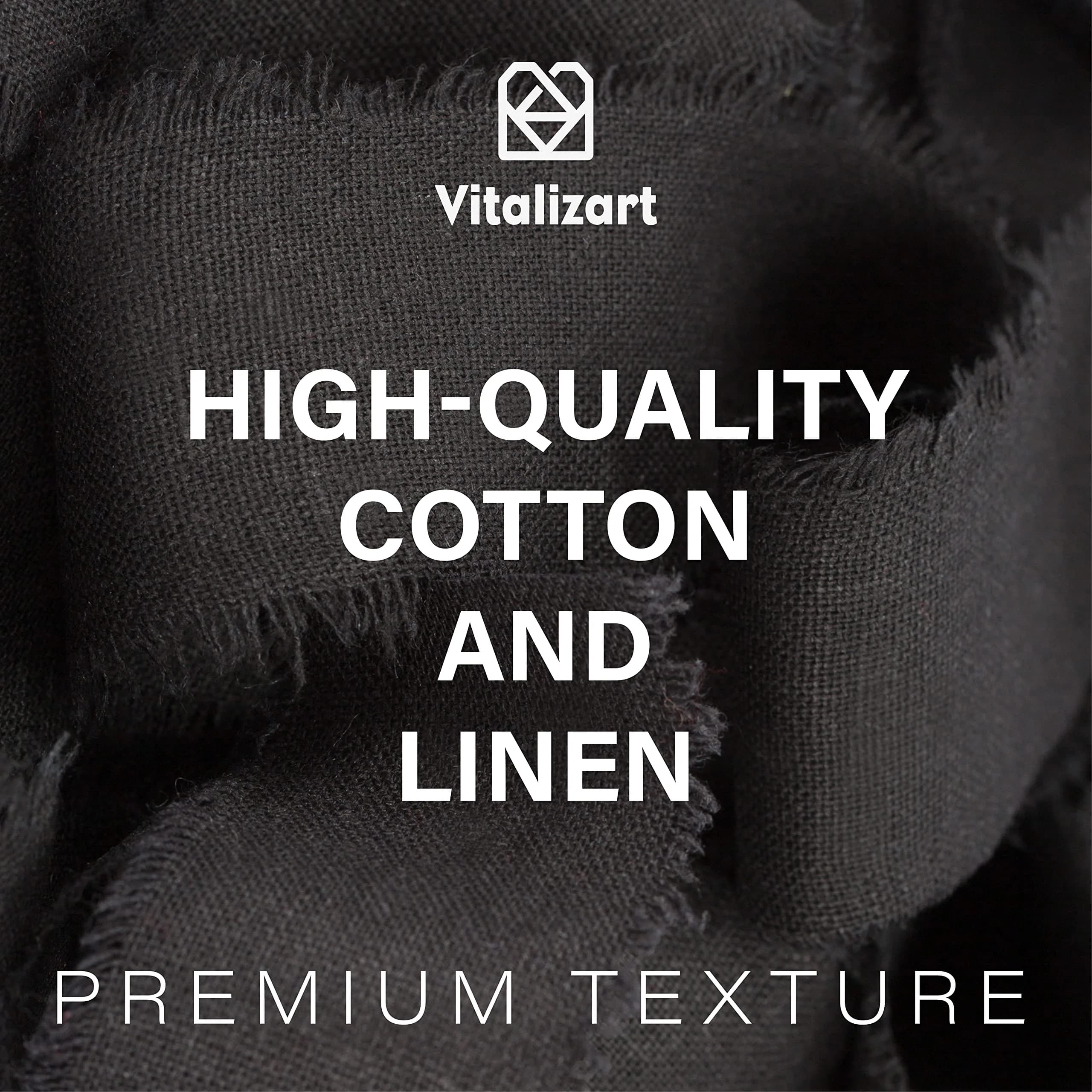 Vitalizart Black Cotton Linen Ribbon with Spool 4.57 m (5 Yd) | Handmade Fringe Fabric for Crafts - view 5