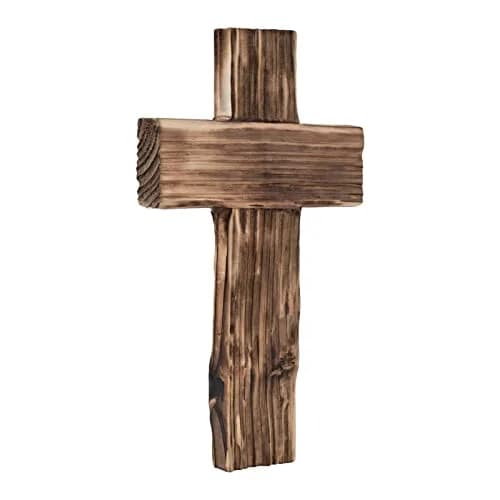 OKSQW Wooden Cross Wall Decor | Small Religious Baptism & Gift thumbnail 1