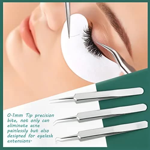 BHYTAKI 16 PCS Blackhead Remover Tools with Metal Box | Professional Stainless Steel Pimple Extractor Kit thumbnail 3