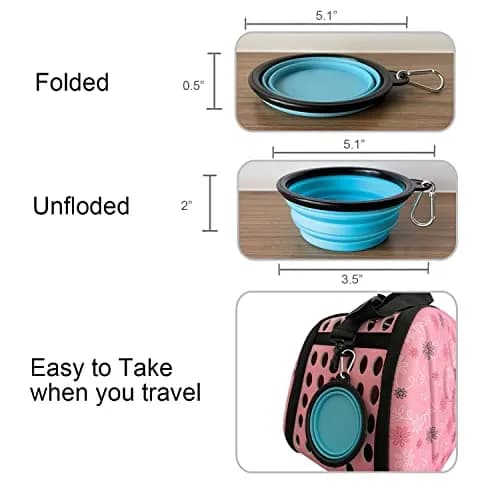 PetLike Travel Cat Litter Box Medium Aqua Set | Collapsible Portable Tray Carrier for Small Medium Cats thumbnail 7
