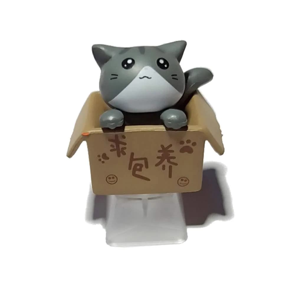 Mirai Past Grey Keyboard Keycap OEM R4 Height 3.5x3.5cm | Custom Cartoon Anime Backlit — grey