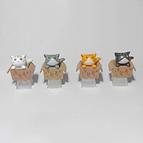 Mirai Past Grey Keyboard Keycap OEM R4 Height 3.5x3.5cm | Custom Cartoon Anime Backlit thumbnail 4