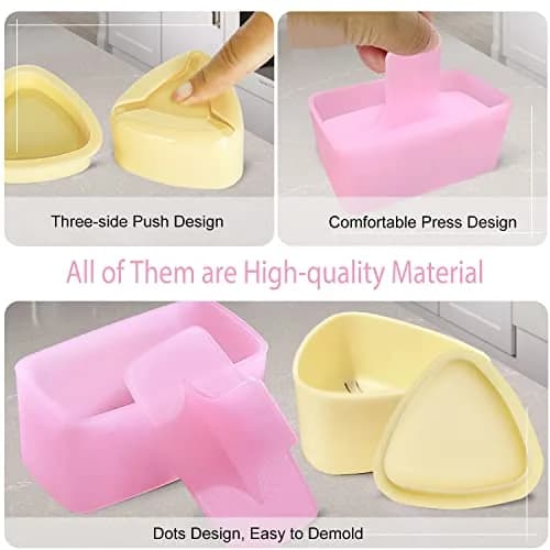 TAORISH Onigiri Mold 3 Pack Triangle Rice Ball Maker for Kid Lunch Bento & Home DIY | Durable Plastic thumbnail 5