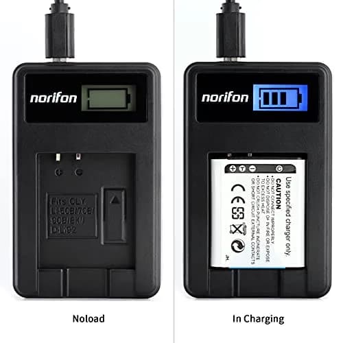 Norifon NP-BK1 LCD USB Charger for Sony Cyber-Shot DSC-S750, DSC-S780, DSC-S950, DSC-S980, DSC-W180, DSC-W190, DSC-W370, MHS-PM5, Webbie HD, Webbie MHS-PM1 thumbnail 3