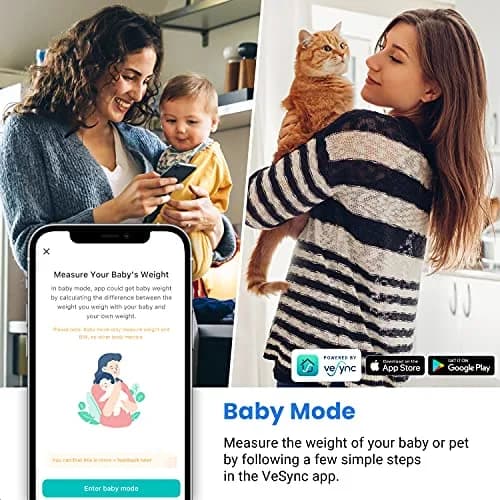 Etekcity Smart Digital Bathroom Scale for Body Weight and BMI, Black | FDA Approved, 180 kg (400 lb) Capacity thumbnail 5