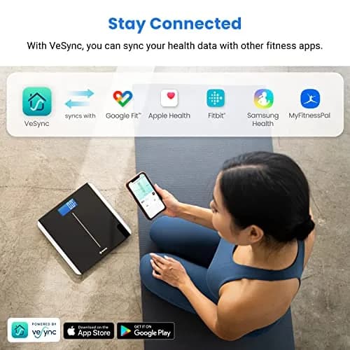 Etekcity Smart Digital Bathroom Scale for Body Weight and BMI, Black | FDA Approved, 180 kg (400 lb) Capacity thumbnail 6