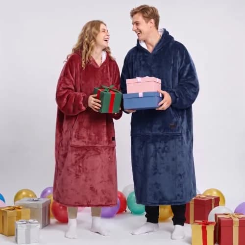 Catalonia Oversized Sherpa Full Body Wearable Blanket Hoodie Sweatshirt | Extra Warm, Soft & Cozy for All Seasons thumbnail 6