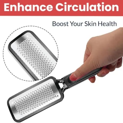 Temperia Professional Metal Foot Scrubber Tool 25.9 cm (10.2 inch) | Removes Dead Skin & Calluses thumbnail 5