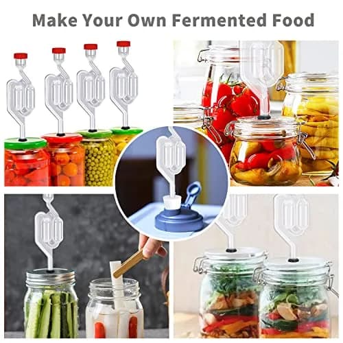 Zazolyne S-Shape Airlock with #6 Stopper & Grommets (5 Sets) | Bubble Fermentation Lock for Brewing Wine Making thumbnail 5