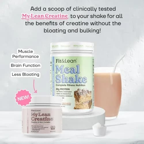 Fit & Lean Meal Replacement Shake, Coffee Crumb Cake, 16 Oz | 20g Protein, Digestive Support, Immune Boost thumbnail 6