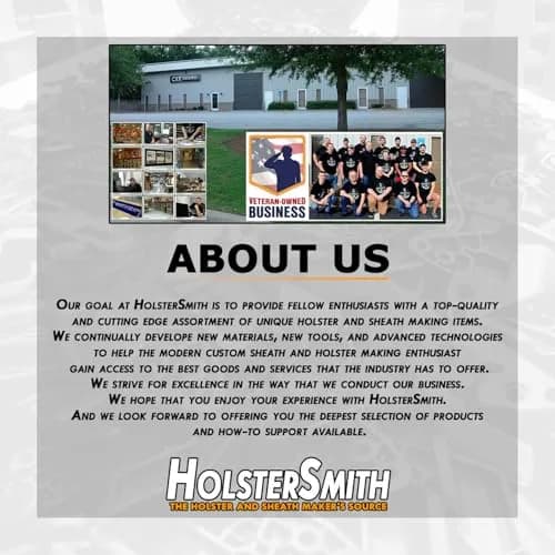 Holstex Kydex V Thermoform Sheet - P1 Texture Black 0.060in (1.52mm) | DIY Holster Making & Cosplay Material (2-Pack) thumbnail 9