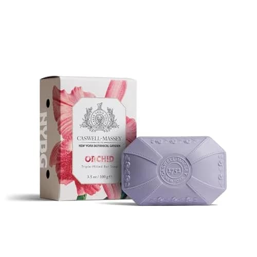 Caswell-Massey Orchid Natural Bar Soap 3.5 oz | Moisturizing, Plant-Based Formula for All Skin Types thumbnail 1