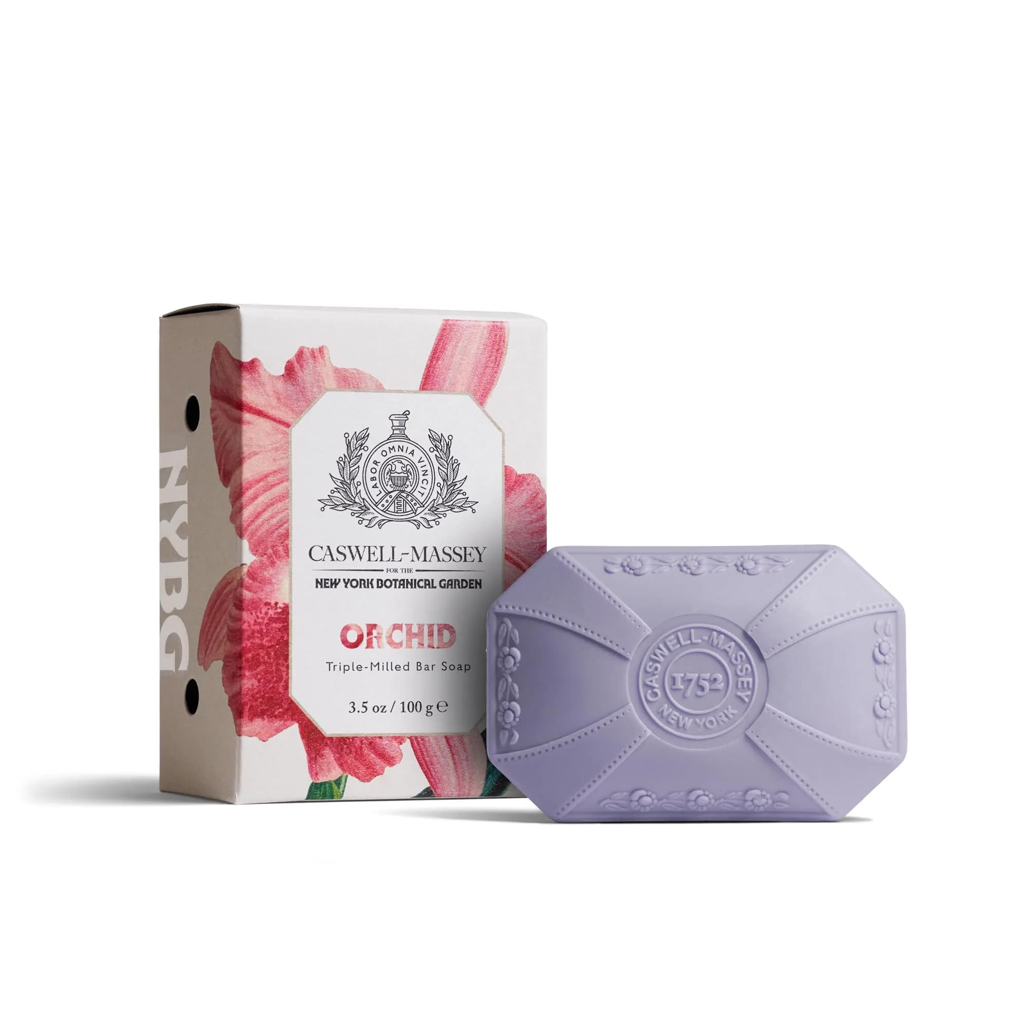 Caswell-Massey Orchid Natural Bar Soap 3.5 oz | Moisturizing, Plant-Based Formula for All Skin Types