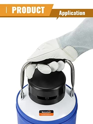Bonvoisin Cryogenic Gloves 14.2" / 36cm Long | Liquid Nitrogen & Cold Storage Safety thumbnail 6